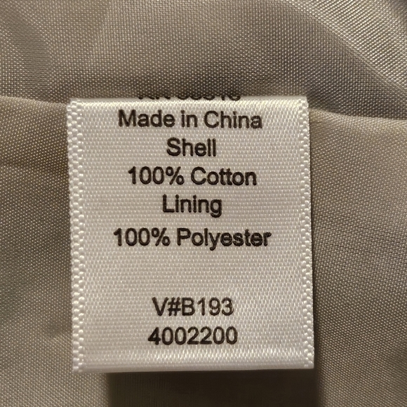 Coldwater Creek Watercolor Paint Floral Snap Up 100% Cotton Shell Jacket Size 14 - Picture 10 of 10